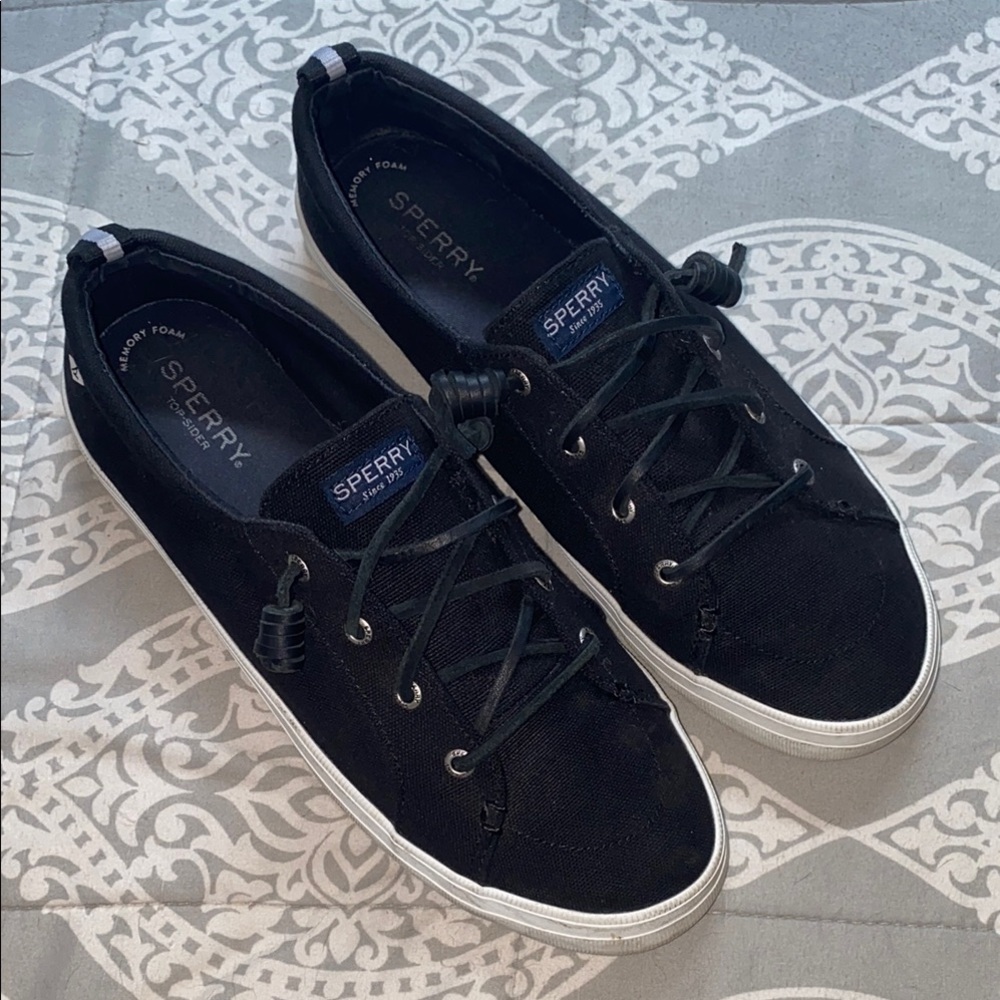 Sperry Black Sneakers Classic Low-Top Style